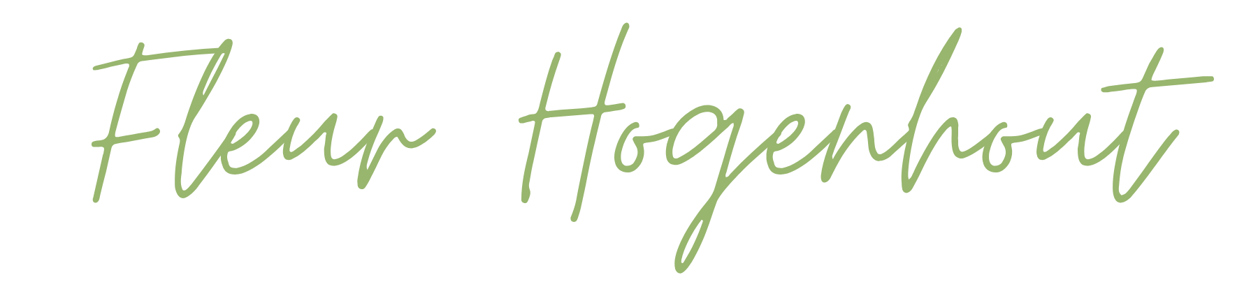 Fleur Hogenhout donkergroen